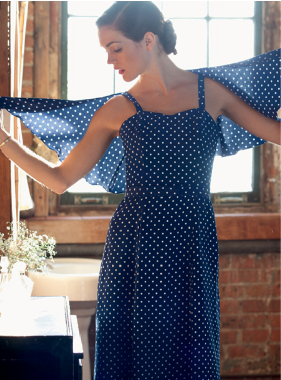 sachin and babi light blue dress The Totally Unnecessary Cocktail Dress – pattern scissors cloth main image 1
