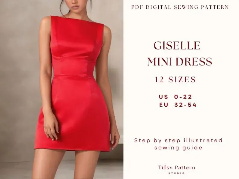 knee length dresses for ladies Odette Satin Mini Dress main image 1