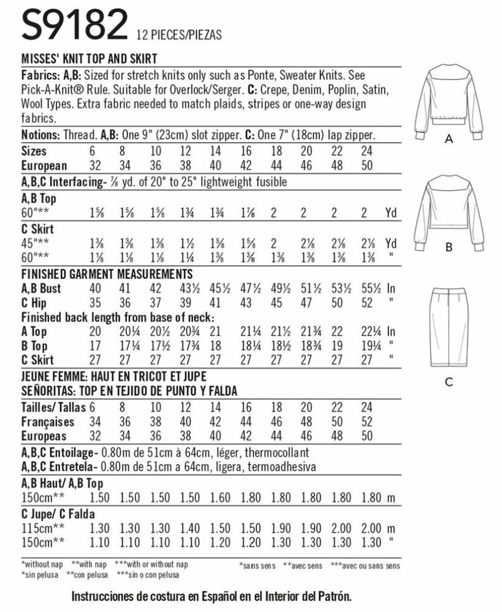 Mimi G R10741 Misses' Knit top and skirt by Mimi G Style | Threadloop