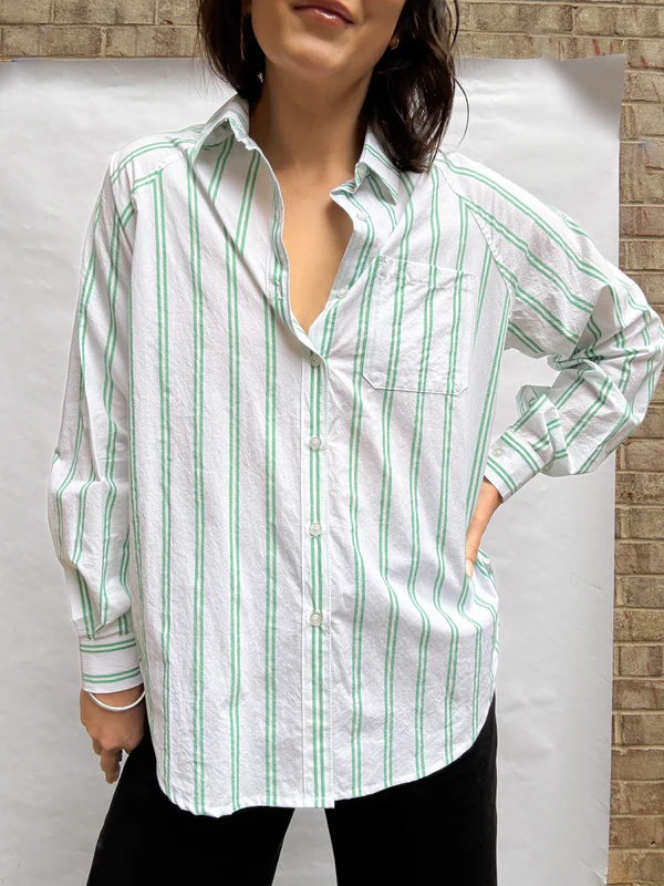 Easy Raglan Button Down in Dahlia main image 1