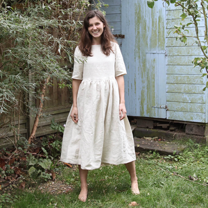 white stuff cora linen dress White Stuff Cora Women's Dress Relaxed Short Sleeve Linen Blend Ladies  Outfit 10