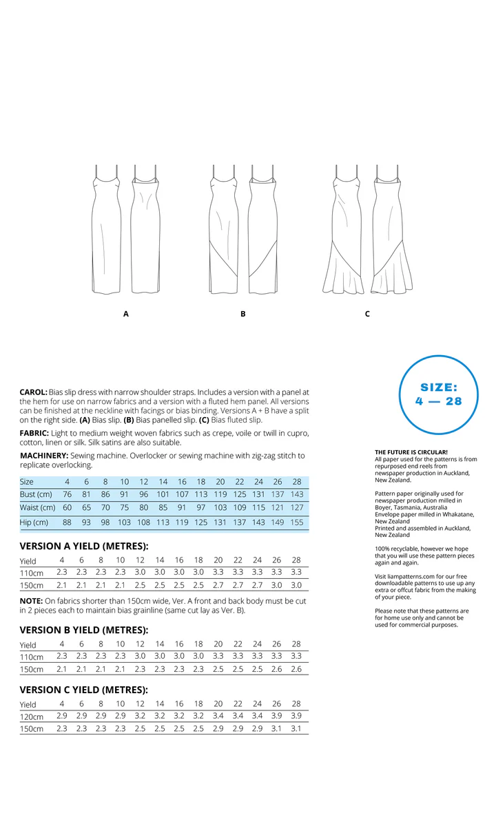 princess polly baby blue dress PDF Pattern - Sicily Slip Dress main image 0