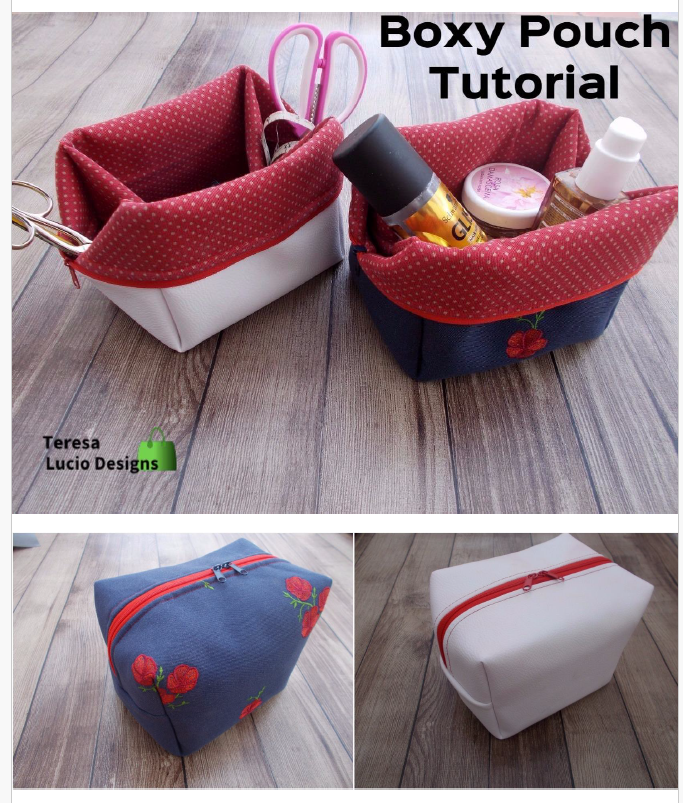 Boxy Pouch by Teresa Lucio Designs | Threadloop