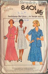 S8401 | Women's Jiffy Dress in Two Lengths and Unlined | Threadloop