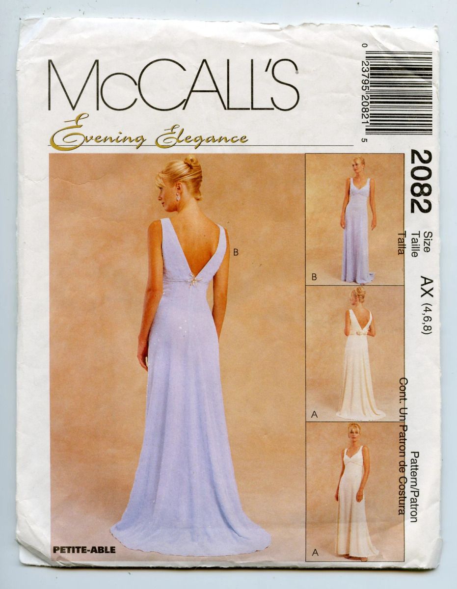 2082 | Evening Elegance, Lined Gown by McCall's | Threadloop