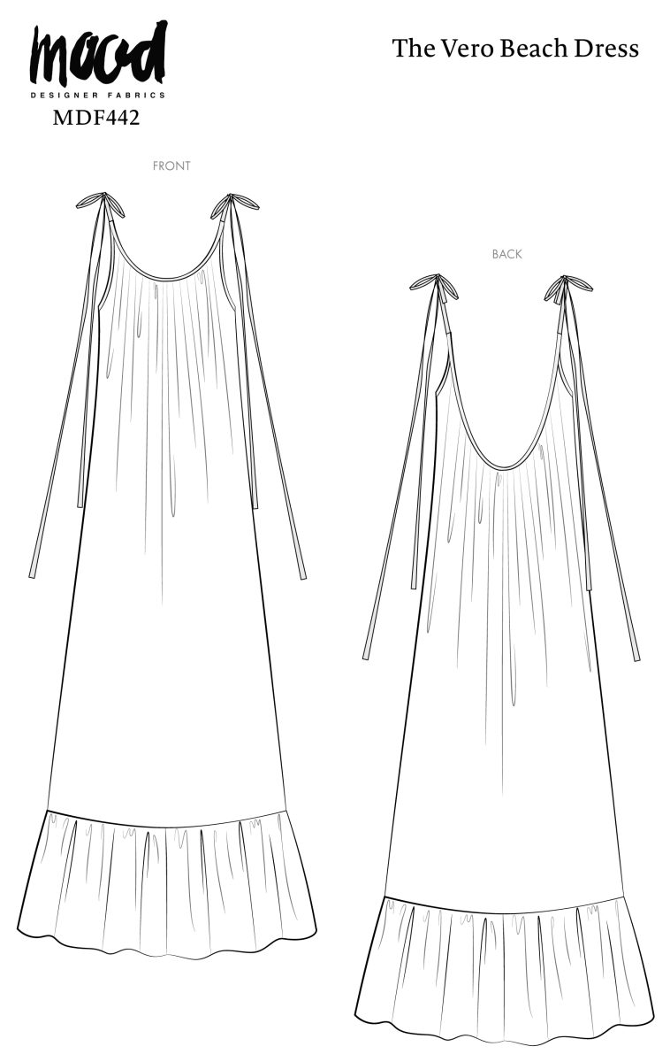beach dress patterns for sewing DIY FRIDAY: PLEATED PALM LEAF PRINT BEACH DRESS (SEWING TUTORIAL)