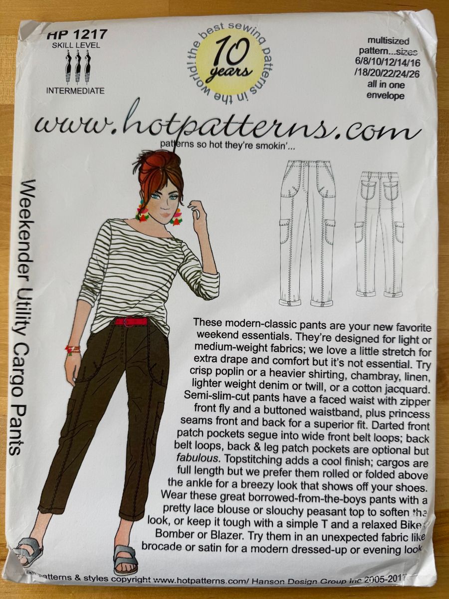 HP 1217 | Weekender Utility Cargo Pants by Hot Patterns | Threadloop