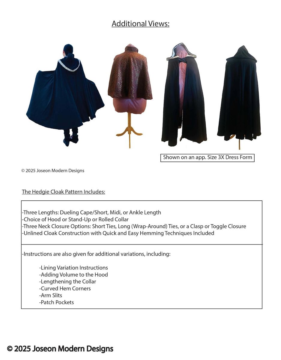 Additional sample views. Some are shown on an app. Size 3X dress form.